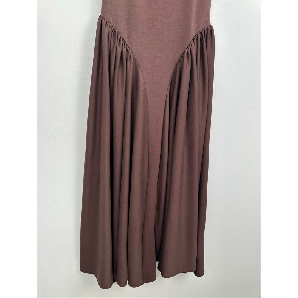 Square Neck Burgundy Maxi Dress - Women - Picture 11 of 12